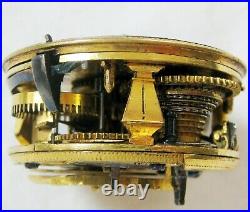 Very nice Silver pair cased verge fusee Pocket Watch J. Wilson London ca 1700