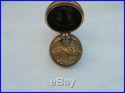 Very rare pre hairspring gold and painted case thomass arnolts hamburg 1650s