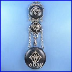 Victorian Silver Plated Chatelaine / Antique Pocket Watch Case