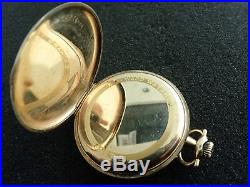 Vintage 12 Size E. Howard Pocket Watch With 14k E Howard Jboss Case Running