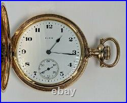 Vintage 14 KT Gold Filled Elgin National Watch Co. Hunter Case 49MM 199950R