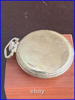 Vintage 16 Size Illinois 25 Year Yellow Gold Filled Pocket Watch Case Lever Set