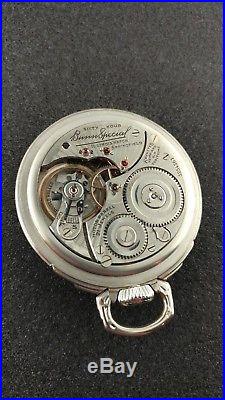 Vintage 16 Size Illinois Bunn Special Rare 60hr Dial With Bunn Case