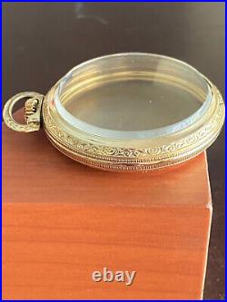 Vintage 16 Size Keystone Waltham Pocket Watch Case Only, Left And Right Lever