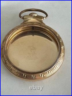 Vintage 16 Size Nawco Security Railroad Model Pocket Watch Case 10k Yellow G. F