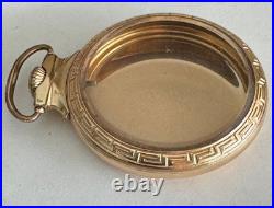 Vintage 16 Size Nawco Security Railroad Model Pocket Watch Case 10k Yellow G. F