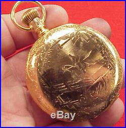 Vintage 1872 MODEL WALTHAM GOLD FILLED ORIGINAL CASE POCKET WATCH 17 SIZE MODEL
