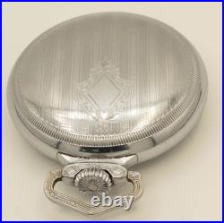 Vintage 1897 Waltham Sterling 18s 7J Pocket Watch Fancy Case Running