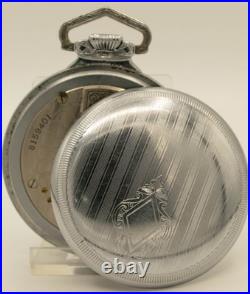 Vintage 1897 Waltham Sterling 18s 7J Pocket Watch Fancy Case Running