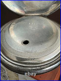 Vintage 18 Size 4 Oz. Coin Silver Pocket Watch Case, Key Wind / Key Set Heavy