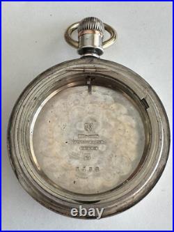 Vintage 18 Size 4oz Coin Waltham Pocket Watch Case Lever Set Only Swing Out