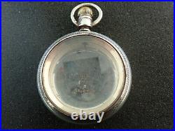 Vintage 18 Size 4oz Illinois Pocket Watch Case Hercules Swing Out Choo Choo