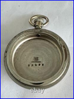 Vintage 18 Size Amerian Waltham Swingout Pocket Watch Case Pendant & Lever Set