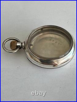 Vintage 18 Size Coin Silver Pocket Watch Case Lever Set Only
