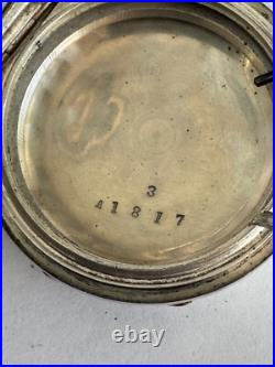 Vintage 18 Size Coin Silver Pocket Watch Case Lever Set Only
