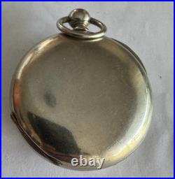 Vintage 18 Size Crescent Clam Shell Hinged Pocket Watch Case Key Wind Key Set