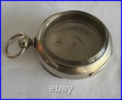 Vintage 18 Size Crescent Clam Shell Hinged Pocket Watch Case Key Wind Key Set