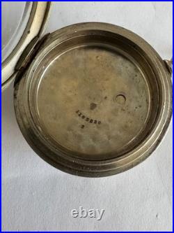 Vintage 18 Size Crescent Clam Shell Hinged Pocket Watch Case Key Wind Key Set