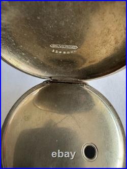 Vintage 18 Size Crescent Clam Shell Hinged Pocket Watch Case Key Wind Key Set