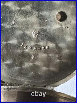 Vintage 18 Size Crescent Clam Shell Hinged Pocket Watch Case Key Wind Key Set