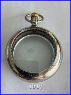 Vintage 18 Size Display Back Swing Out Style Pocket Watch Nickel Case Lever Set
