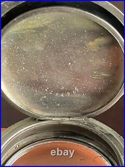 Vintage 18 Size Dueber Pocket Watch Case Only, Clam Shell, Lever Set Only