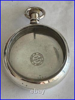 Vintage 18 Size Fahy's Coin Silver Pocket Watch Case Lever Set Only