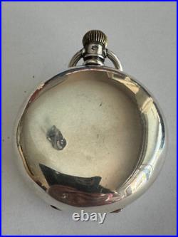Vintage 18 Size Fahy's No. 1 Coin Silver Pocket Watch Case Lever Set Only