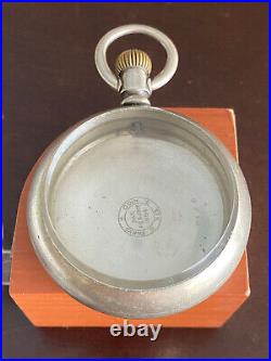 Vintage 18 Size Fahy's No. 1 Pocket Watch Case, Coin Silver 3oz. Lever Set Only
