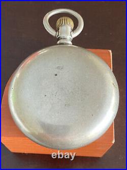 Vintage 18 Size Fahy's No. 1 Pocket Watch Case, Coin Silver 3oz. Lever Set Only