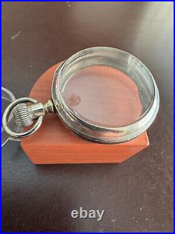 Vintage 18 Size Hamilton Salesmans Pocket Watch Case, Display Back