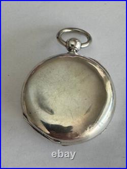 Vintage 18 Size Newport Pocket Watch Case Key Wind / Set Coin Silver