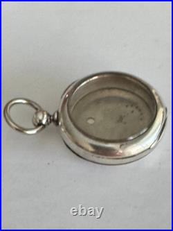 Vintage 18 Size Newport Pocket Watch Case Key Wind / Set Coin Silver