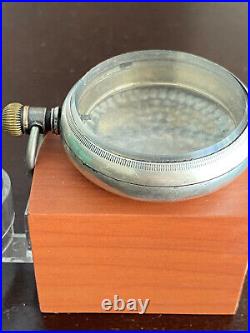 Vintage 18 Size Pocket Watch Case Only, Sterling Silver 925, Choo Choo On Back