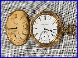Vintage 1905 Elgin Grade 302 15J Hunting Case Pocket Watch Dueber Special YGF