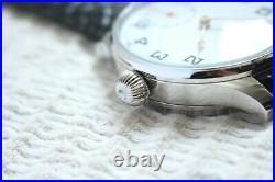 Vintage 1910`s Omega Pocket Swiss movement and Enameled dial in New wrist Case