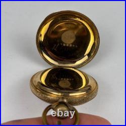 Vintage 1911 Elgin Pocket Watch 12s Grade 303 Running 10K GF Victory Case RUNS