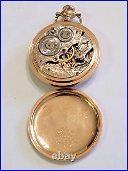 Vintage 1913 Size 16 21 Jewels Hamilton Gold filled Pocket Watch Train case