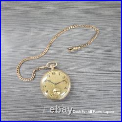 Vintage 1914 Longines Pocket Watch 14K Gold Fill Case 17 Jewel AsIs Parts/repair