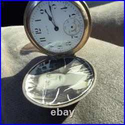 Vintage 1915 Elgin Pocket Watch with Illinois hunter 10k gold filled case