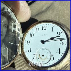 Vintage 1915 Elgin Pocket Watch with Illinois hunter 10k gold filled case