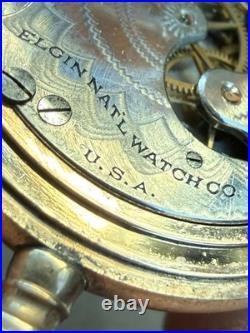 Vintage 1915 Elgin Pocket Watch with Illinois hunter 10k gold filled case