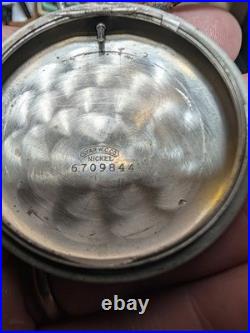 Vintage 1918 Illinois Pocket Watch Grade 306 16s 19j Openface Nickel Case READ