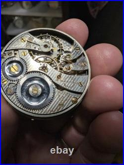 Vintage 1918 Illinois Pocket Watch Grade 306 16s 19j Openface Nickel Case READ