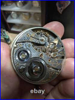 Vintage 1918 Illinois Pocket Watch Grade 306 16s 19j Openface Nickel Case READ