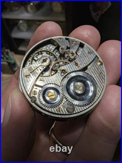 Vintage 1918 Illinois Pocket Watch Grade 306 16s 19j Openface Nickel Case READ