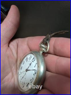 Vintage 1918 Illinois Pocket Watch Grade 306 16s 19j Openface Nickel Case READ