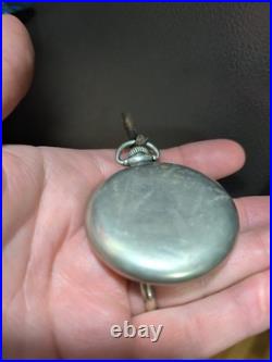 Vintage 1918 Illinois Pocket Watch Grade 306 16s 19j Openface Nickel Case READ