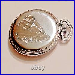 Vintage 1919 Waltham 16 Size Pocket Watch - TRAIN CASE