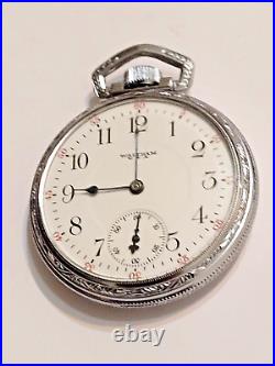 Vintage 1919 Waltham 16 Size Pocket Watch - TRAIN CASE
